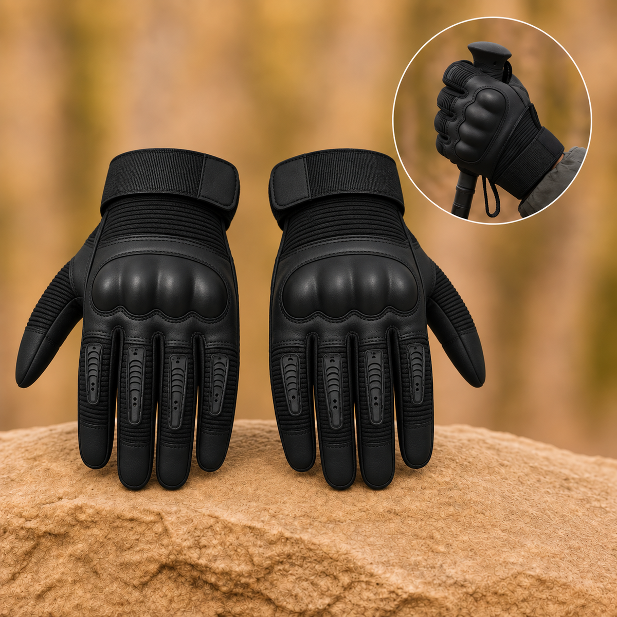 Gauntra – Outdoor Work Gloves with Knuckle Protection, Touchscreen Fingertips & Non-Slip Grip