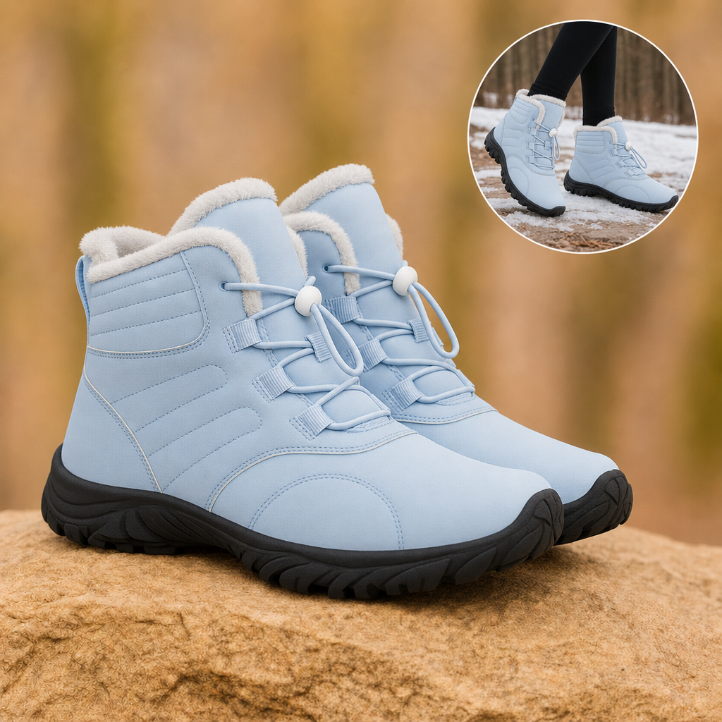 Glacova winter barefoot shoes in Sky Blue