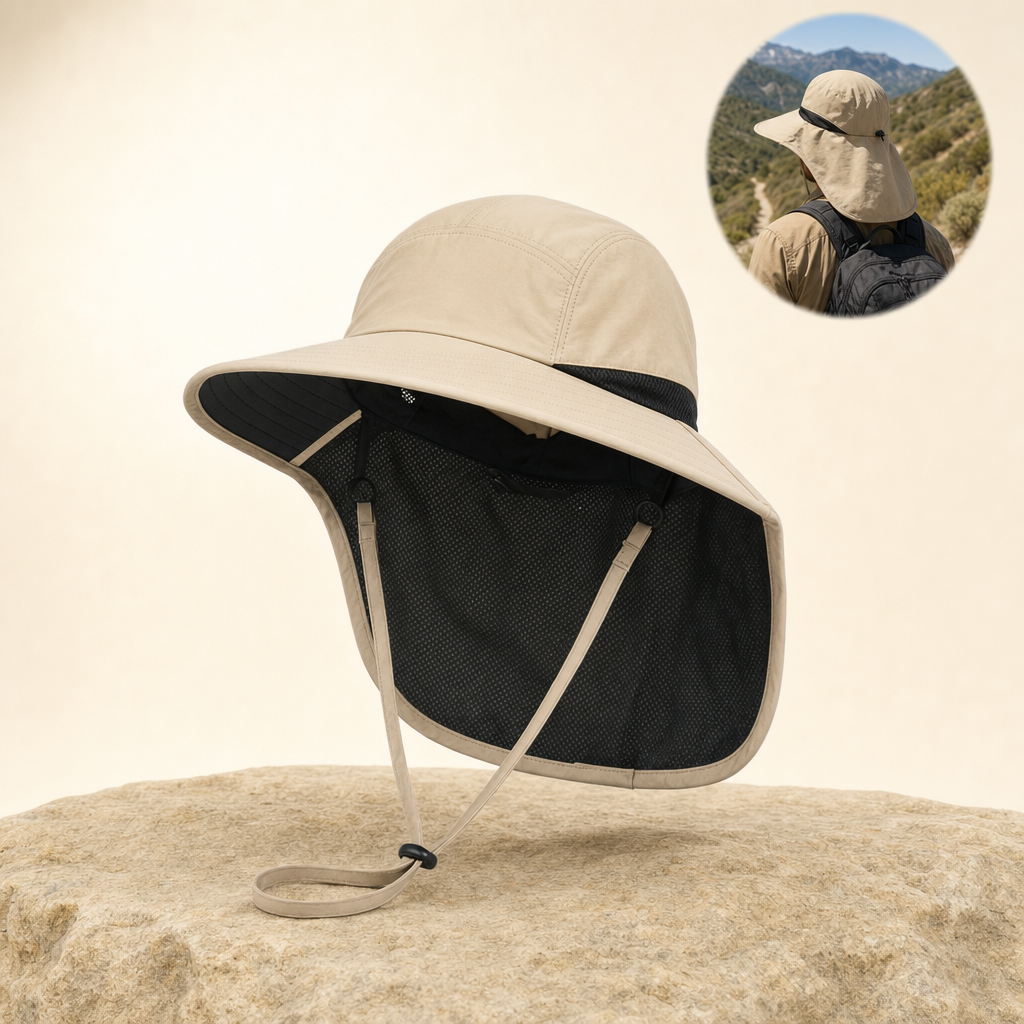 Shadova Sand Beige wide-brim sun hat listing image