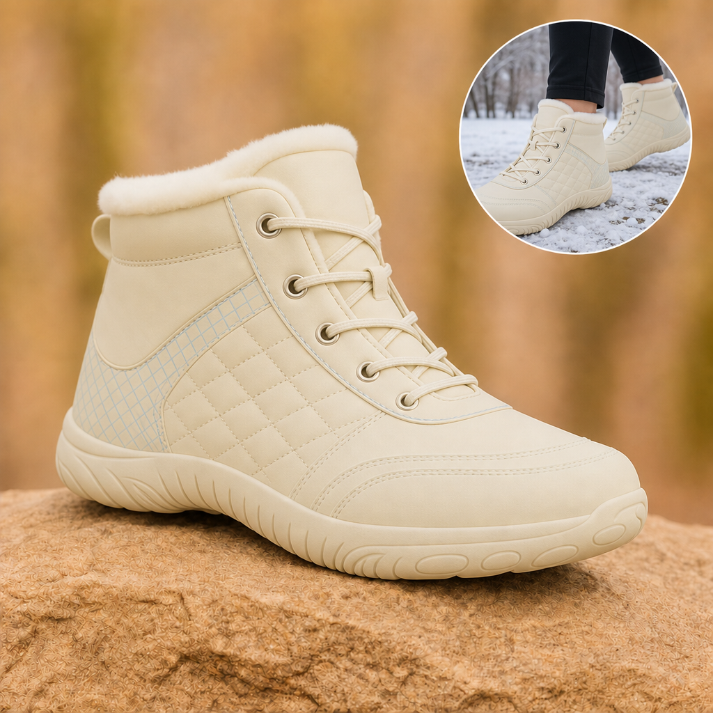 Glacix winter barefoot shoes in Sand Beige