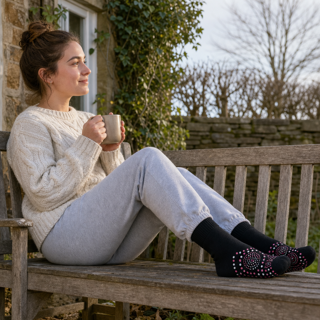 Emberly thermal socks in everyday use