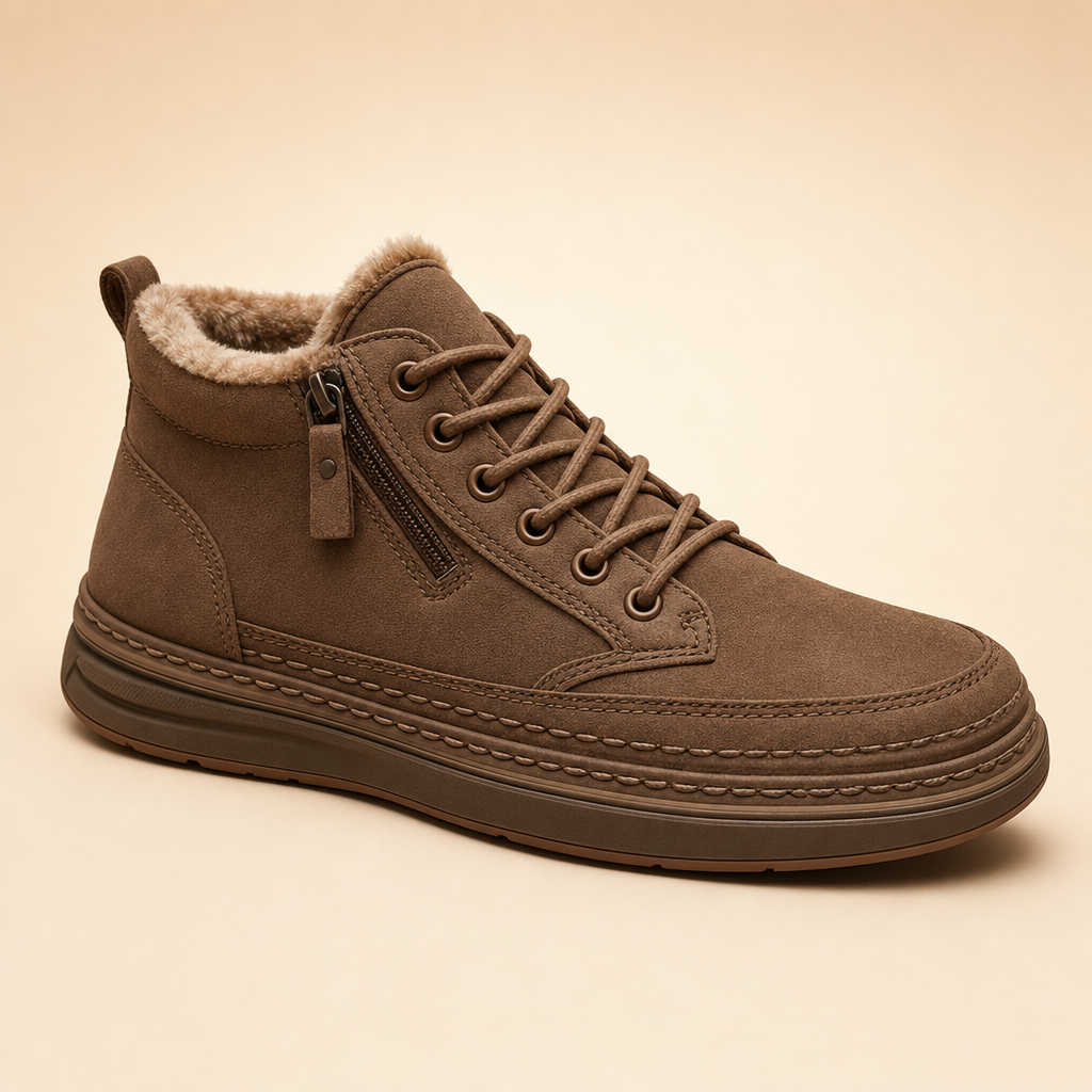 Wintra thermal winter comfort shoes in black, studio photo