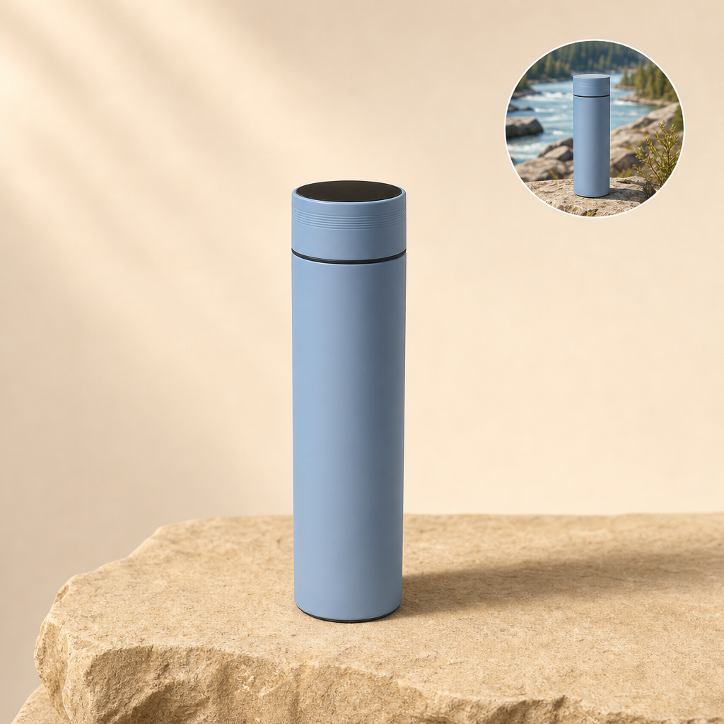 Tempix blue water bottle