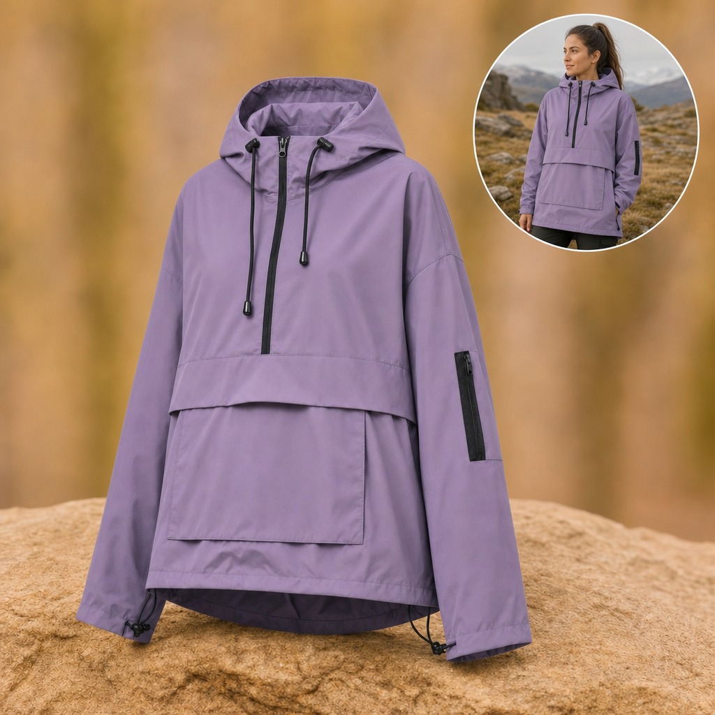 Rainova waterproof jacket in purple