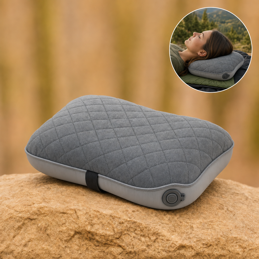 Loftra camping pillow in grey