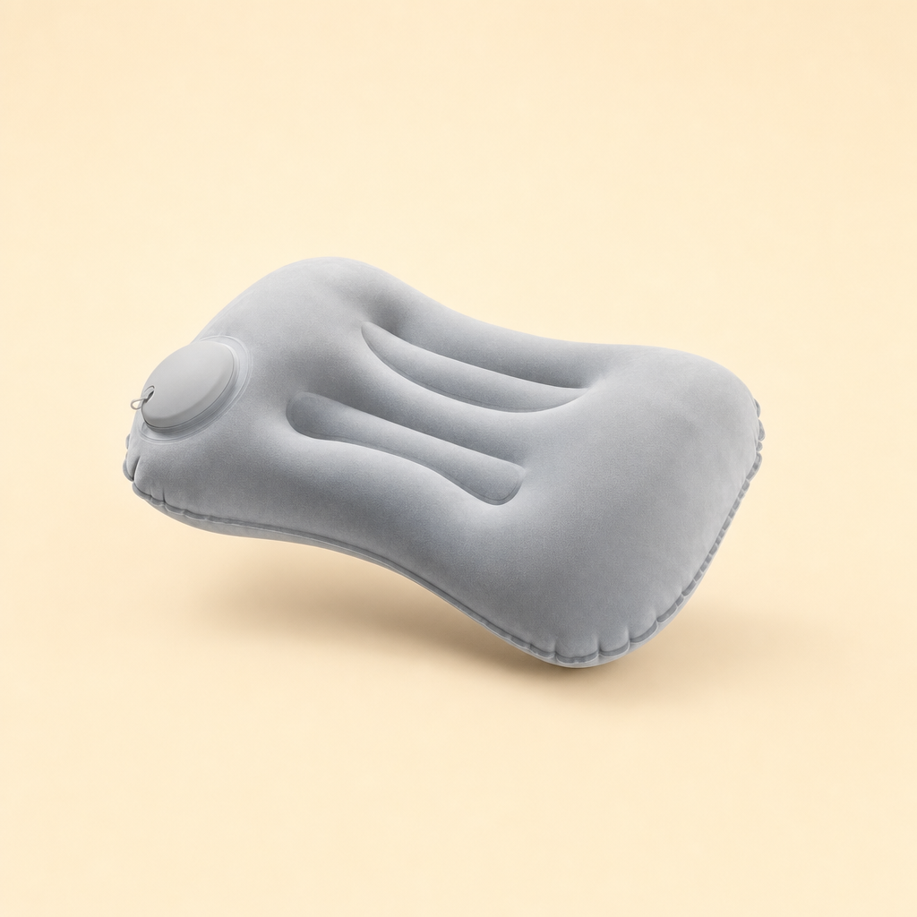 Dozara press-to-inflate travel pillow