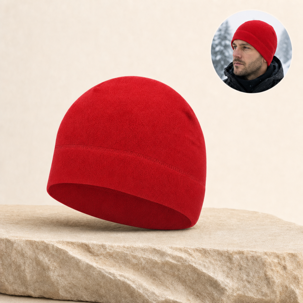 Polara red beanie listing