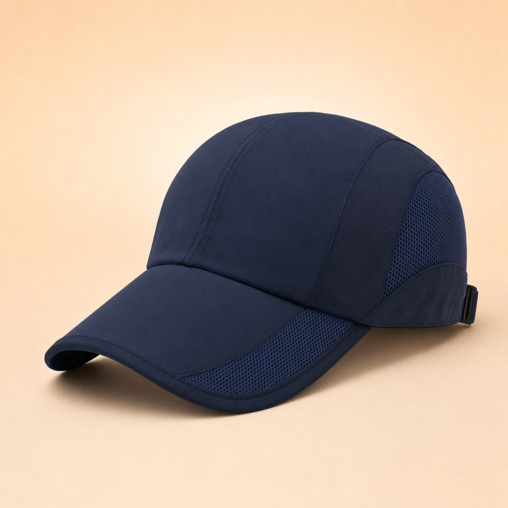 Solora navy blue UPF 50+ quick-dry sports cap