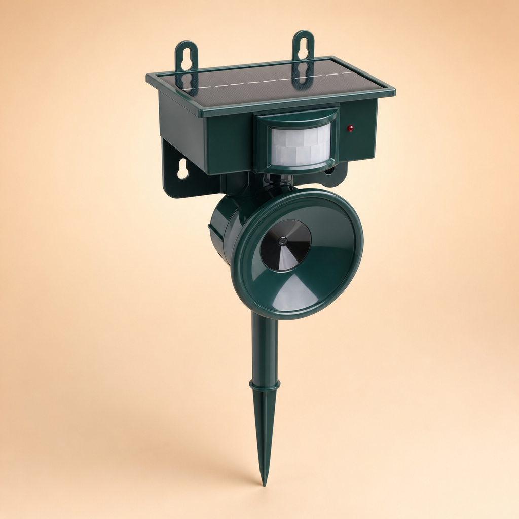 Corvora solar ultrasonic bird repeller