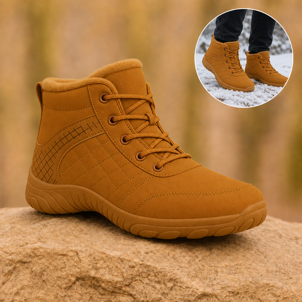 Glacix winter barefoot shoes in Brown