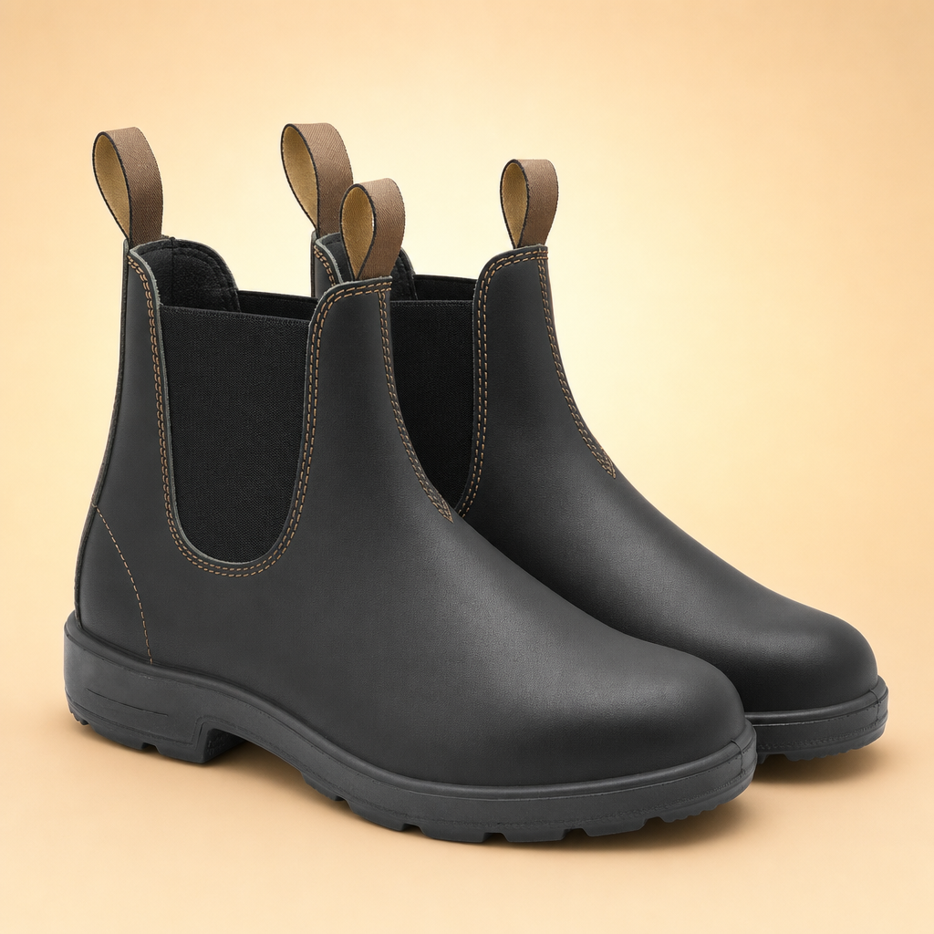 Stridora non-slip outdoor Chelsea boots black