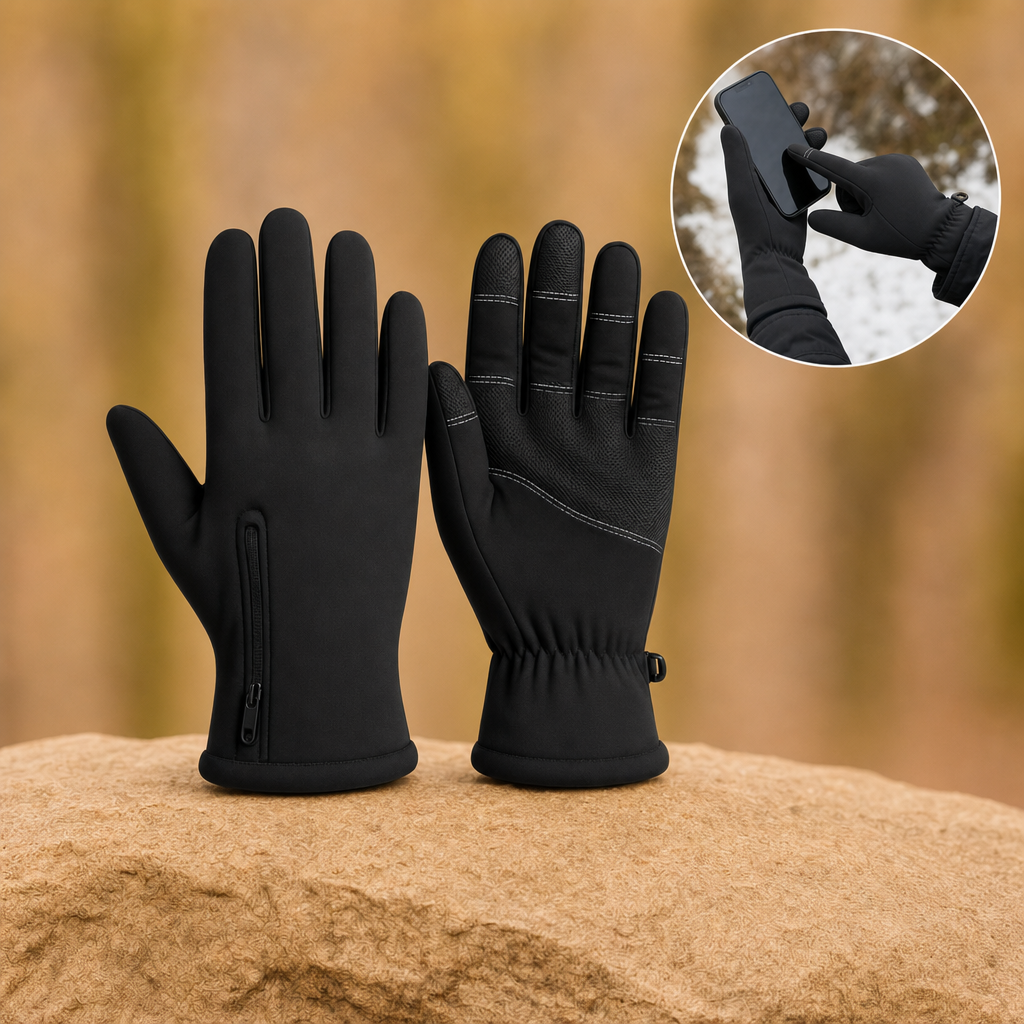 Thermova thermal gloves in Black