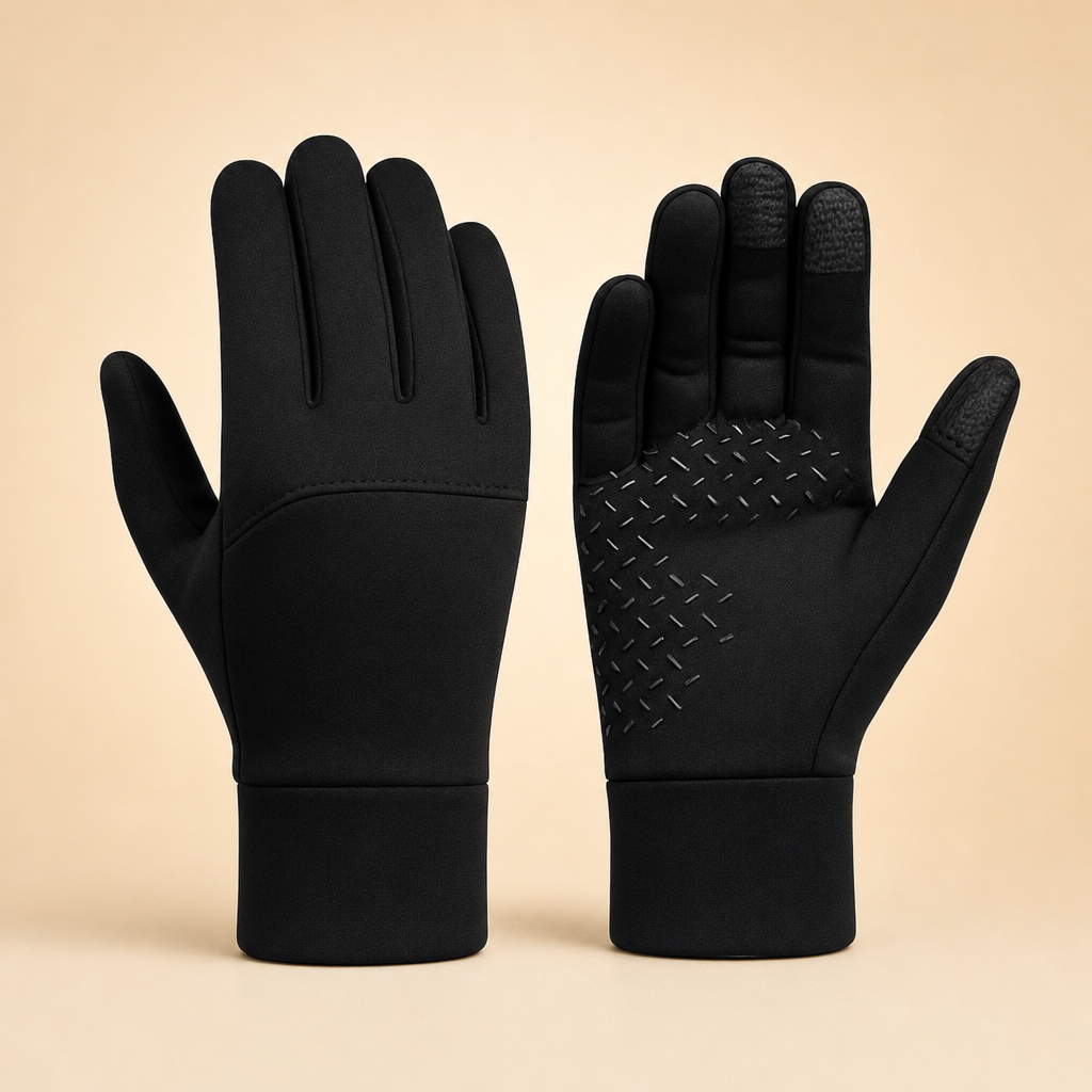 Calidra thermal touchscreen gloves, pair in black