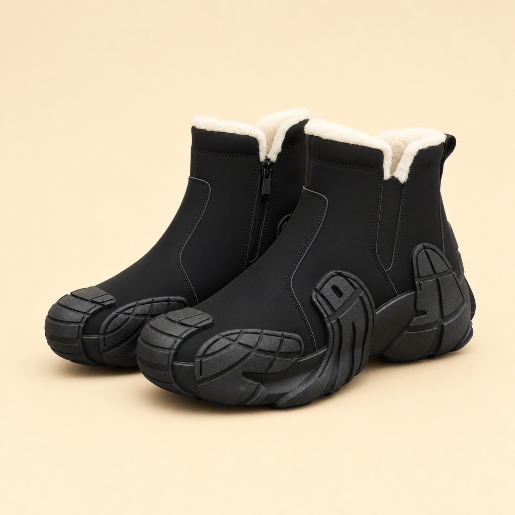 Torvex fleece-lined waterproof winter boots in black