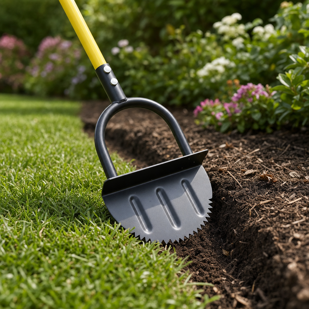 Edgora lawn edger blade close-up