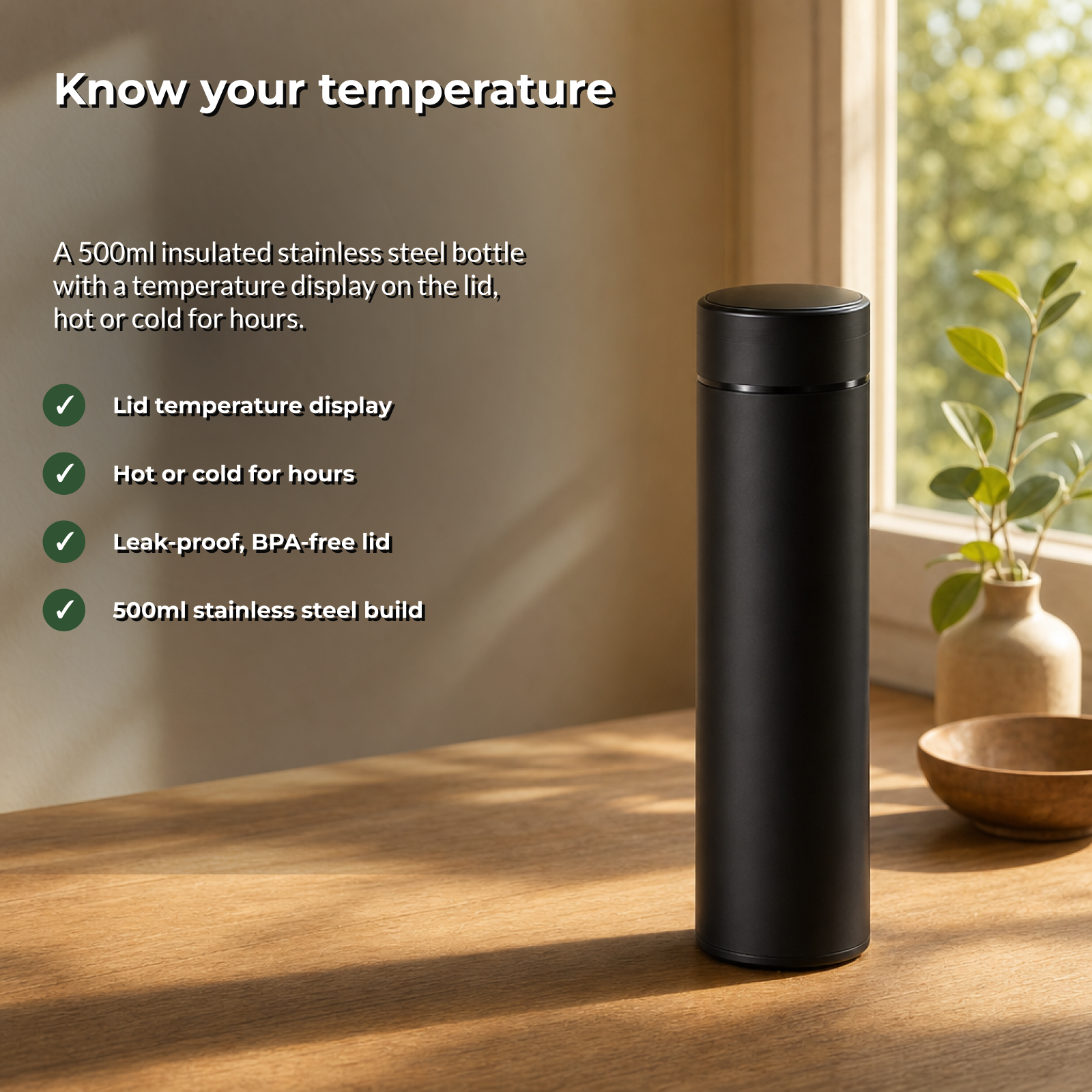 Know your temperature - Tempix insulated bottle benefits