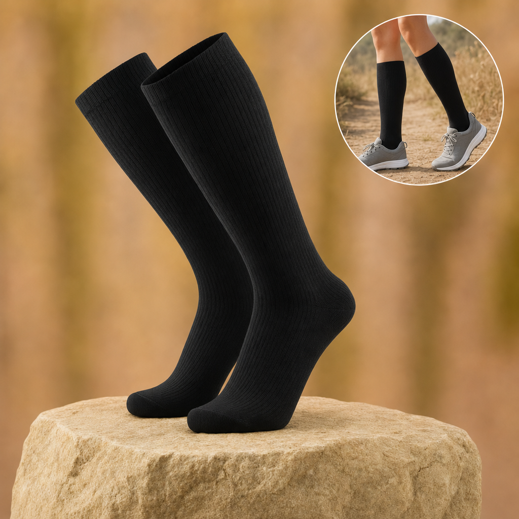 Pulsora compression socks in Black
