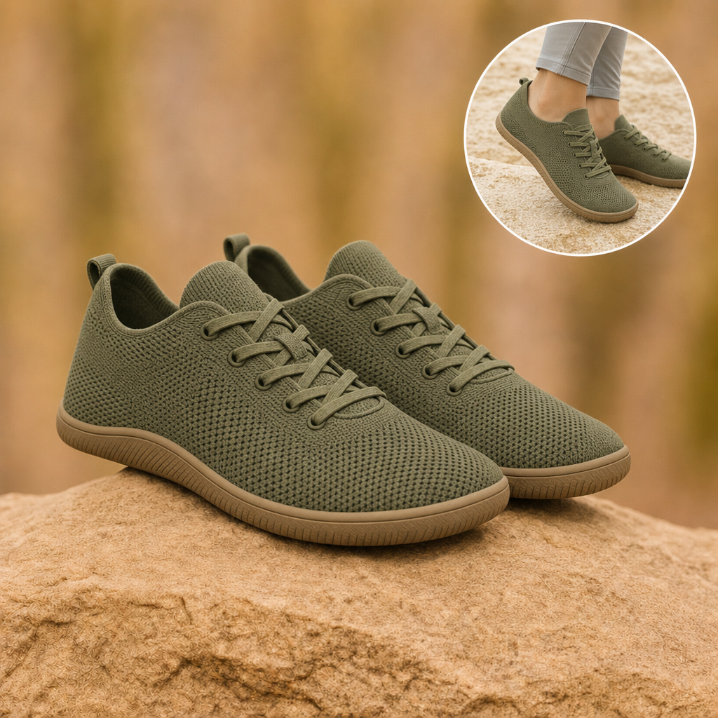 Stepra barefoot walking shoes in green