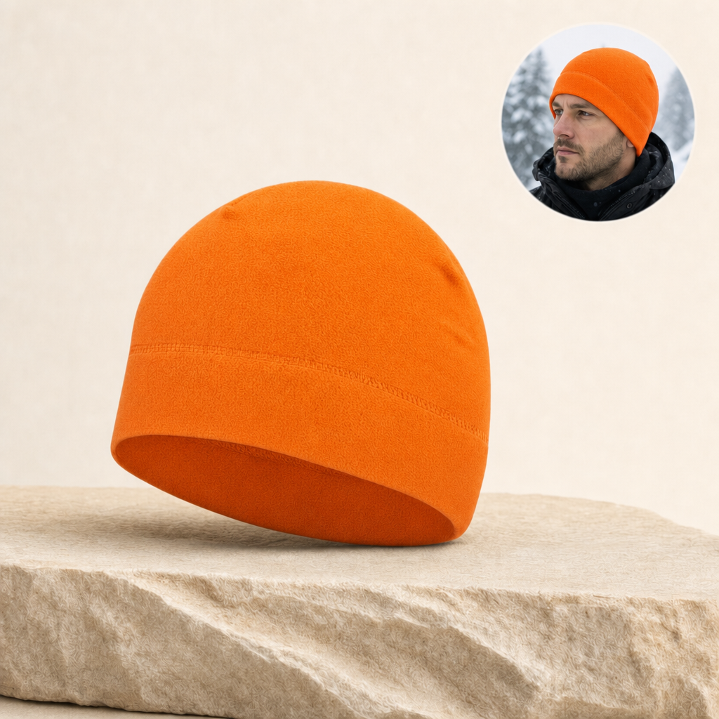 Polara orange beanie listing