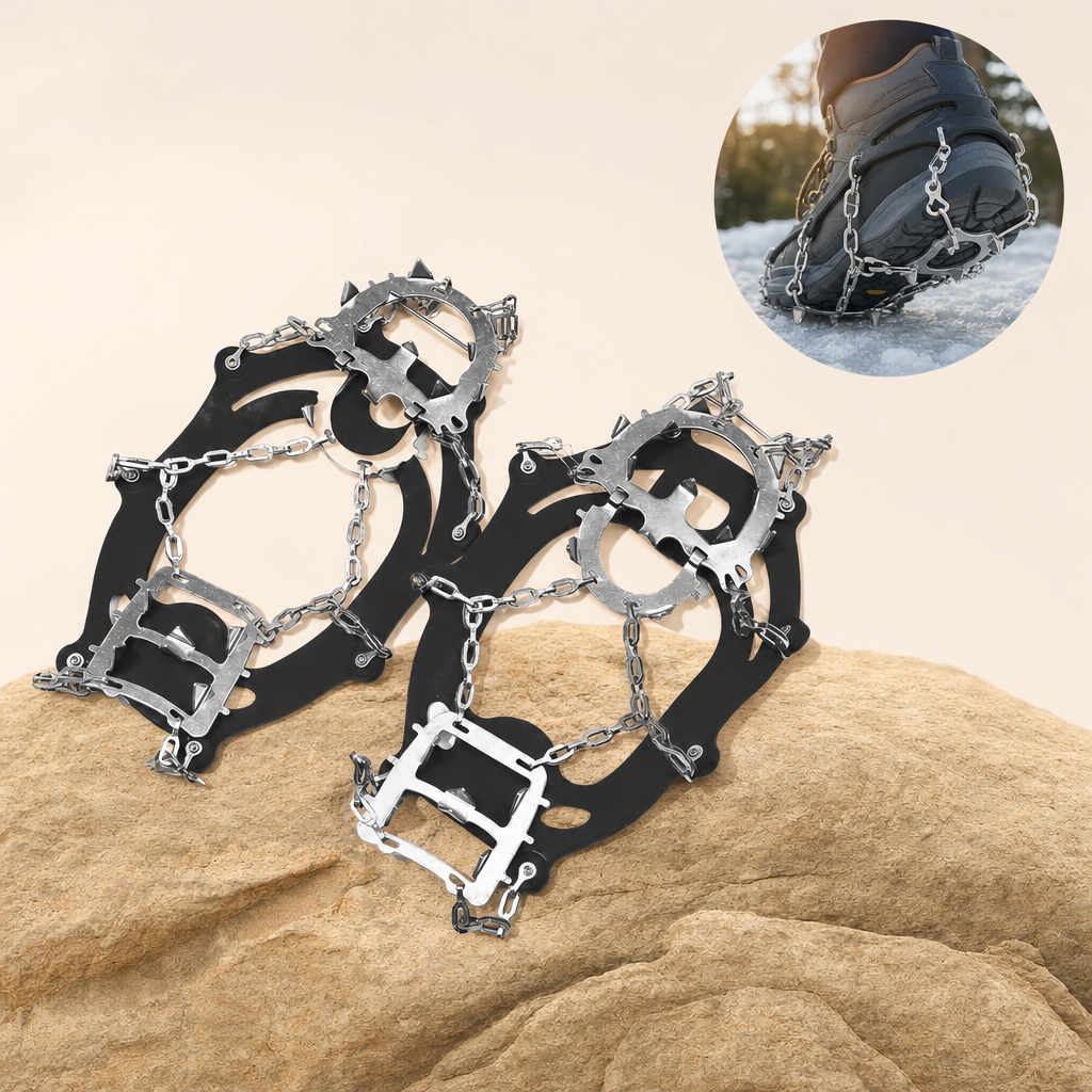 Tractix black ice grips - product with usage inset