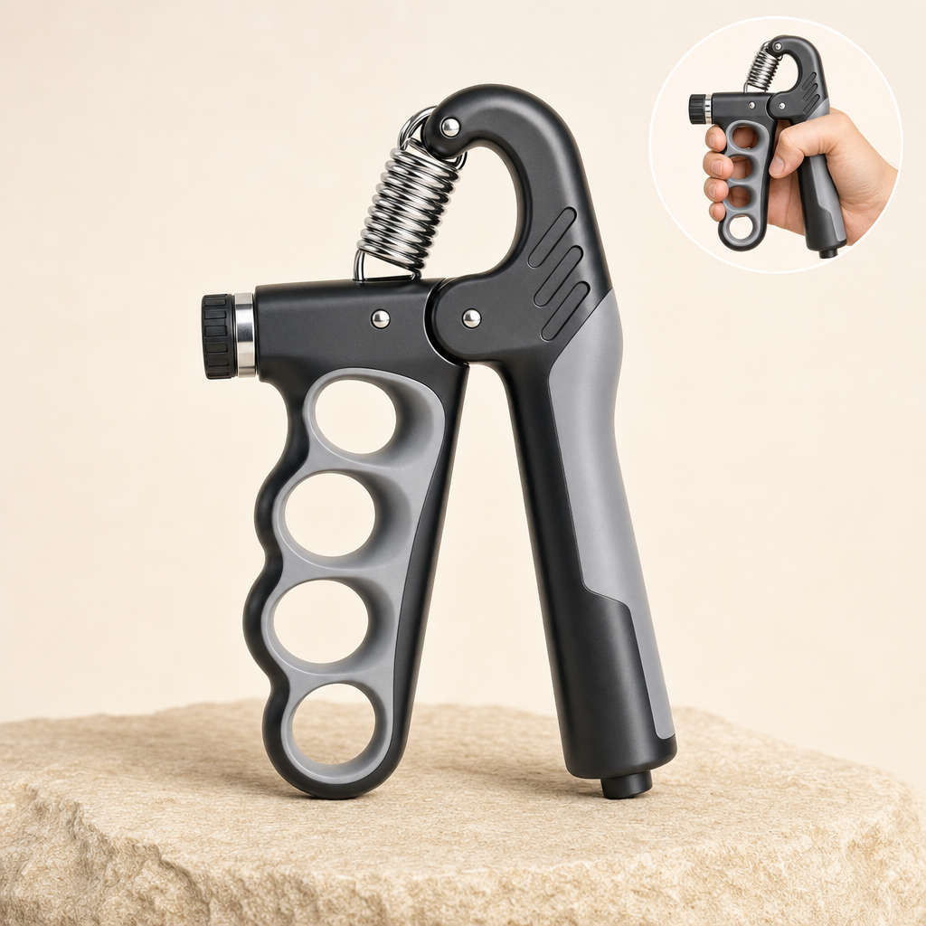 Torqora gray adjustable hand grip strengthener