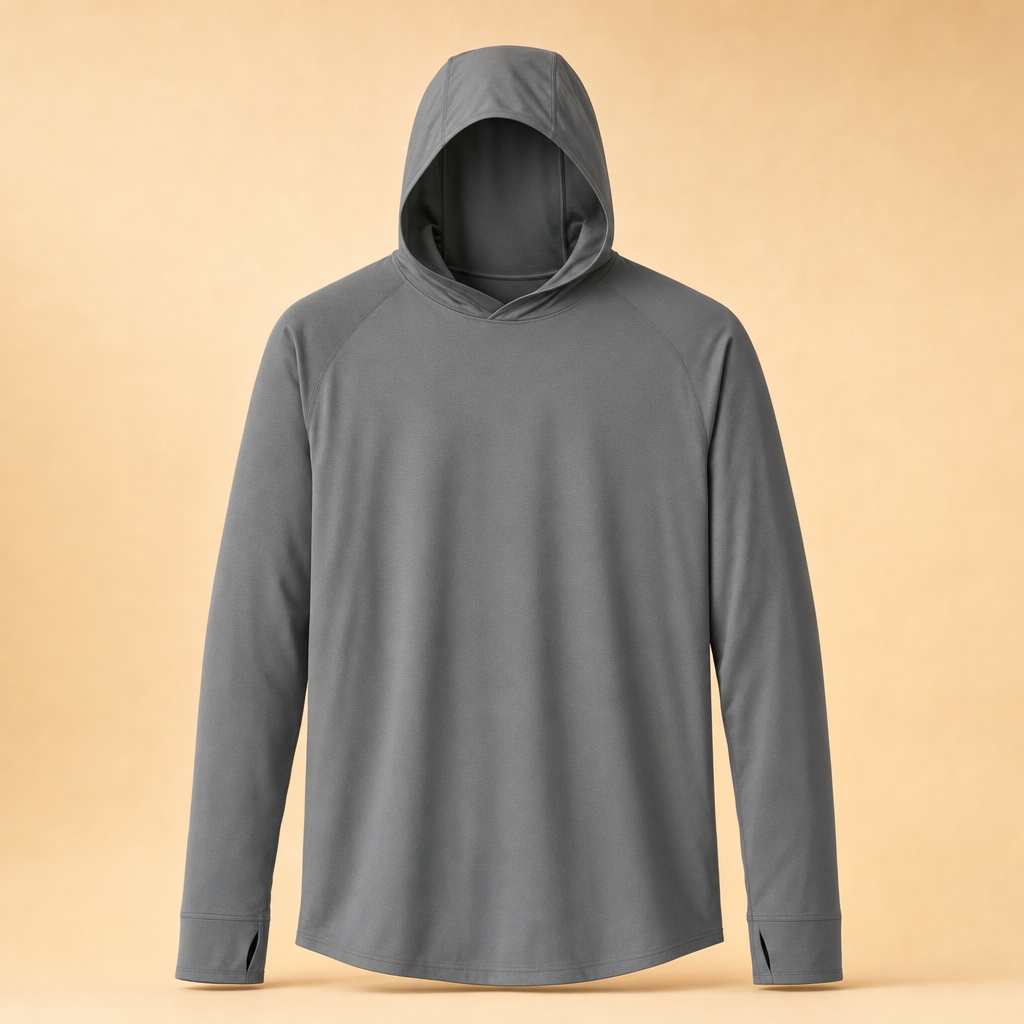 Solano men's UPF 50+ sun hoodie in Slate Grey