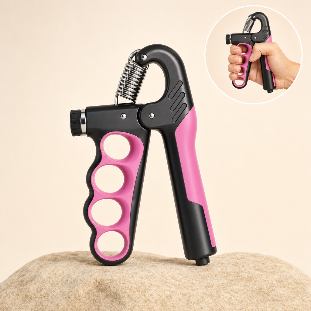 Torqora pink adjustable hand grip strengthener