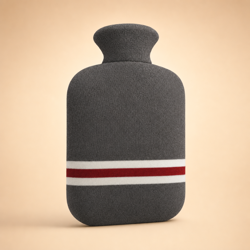 Cosora extra-large 2L hot water bottle with soft knit cover