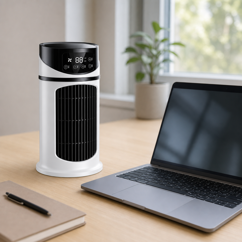 Ventora desk air cooler in context on a desk