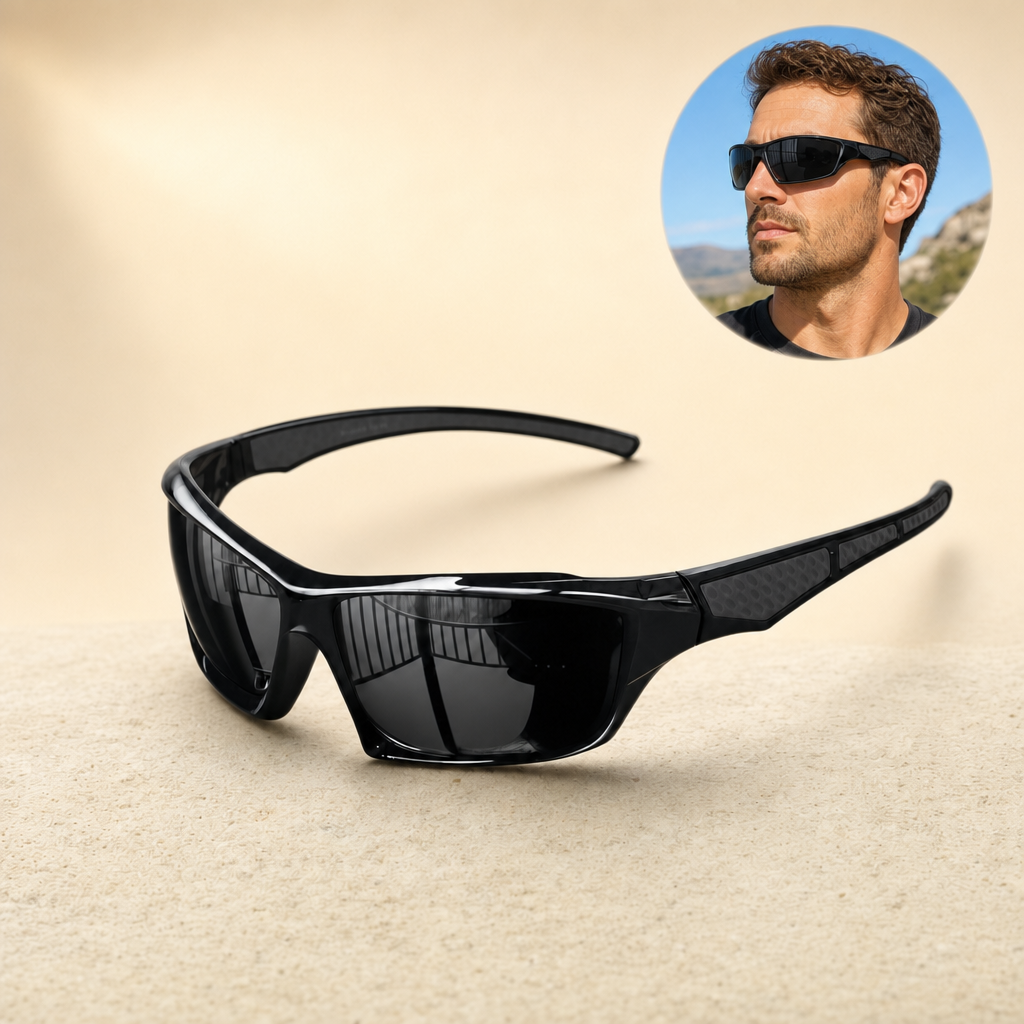 Solaro polarised sunglasses – Black