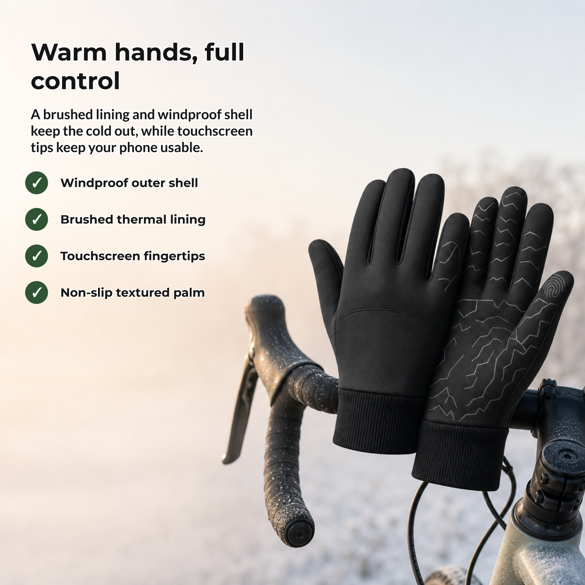 Thermix benefits: warm hands and full control in cold weather