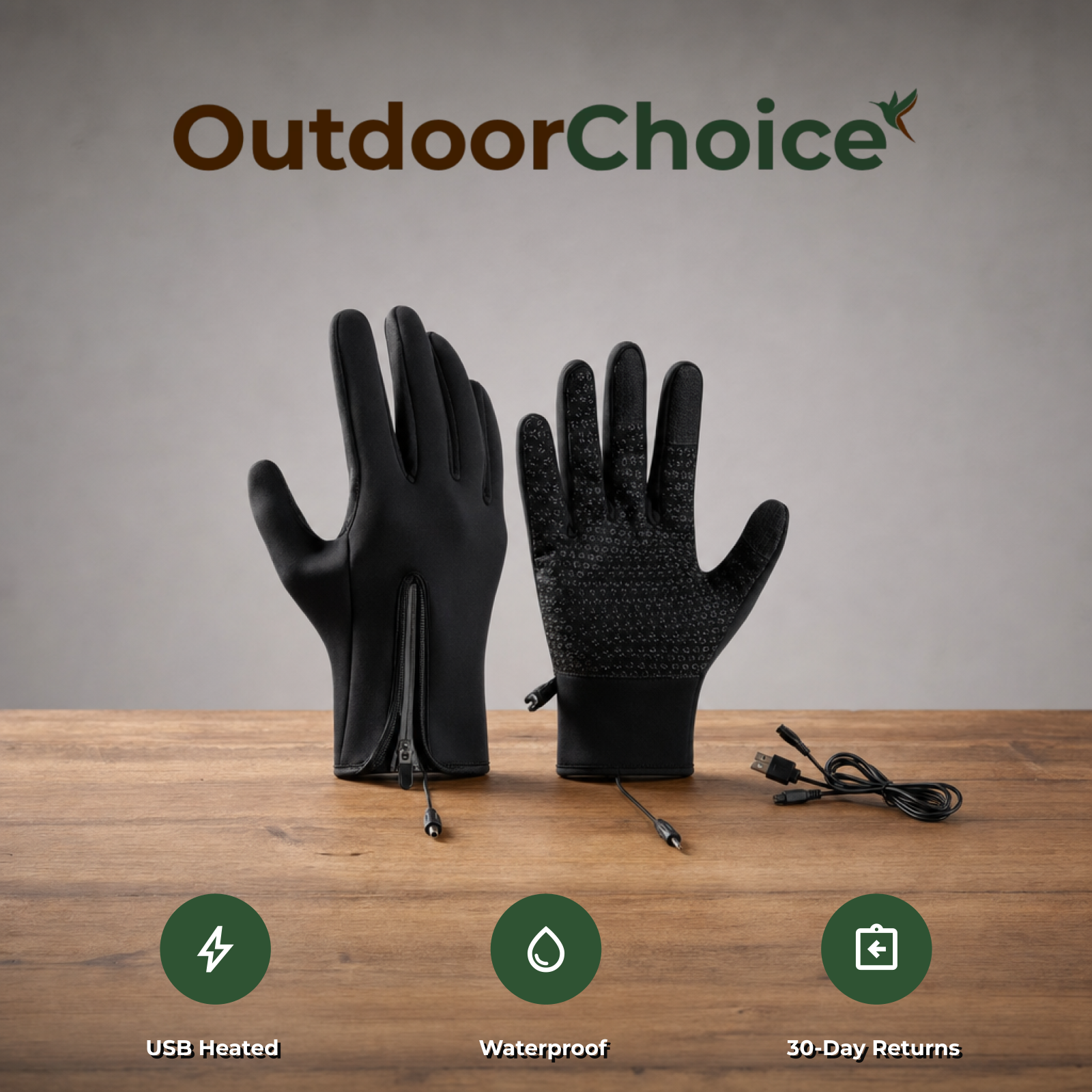 OutdoorChoice Thermara: USB heated, waterproof, 30-day returns