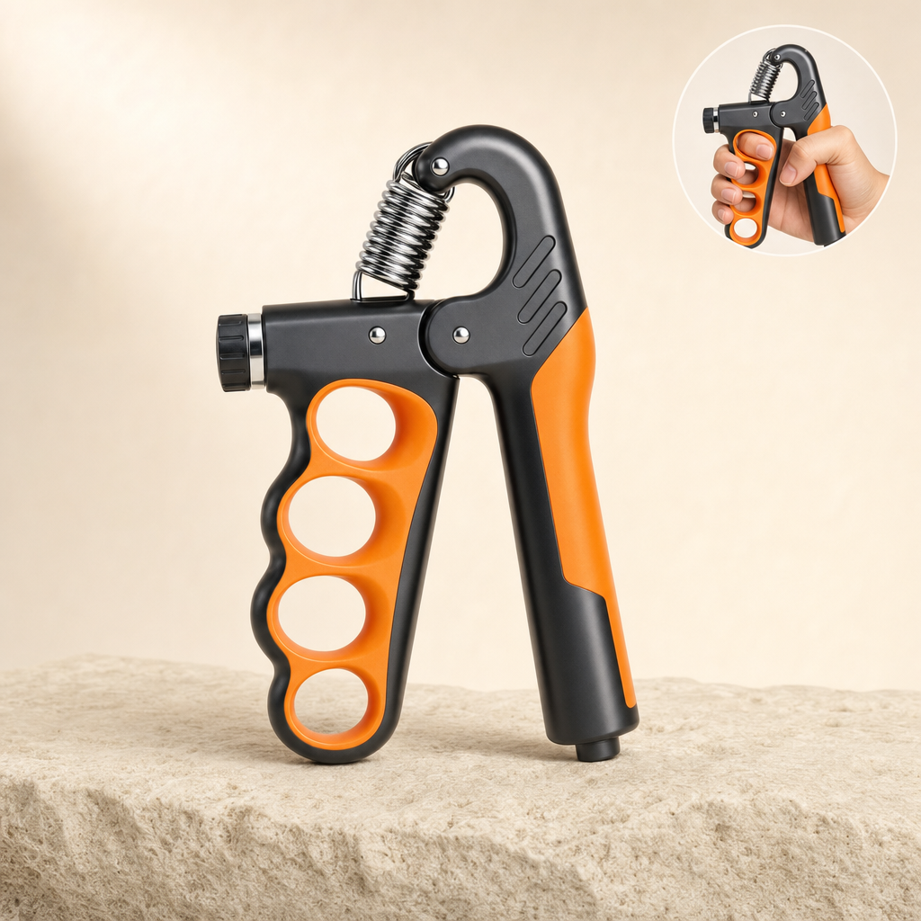 Torqora orange adjustable hand grip strengthener