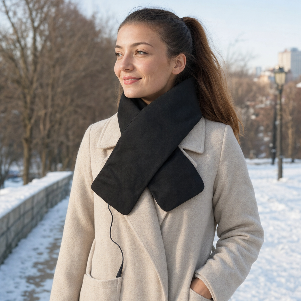 Emberon heated neck warmer detail