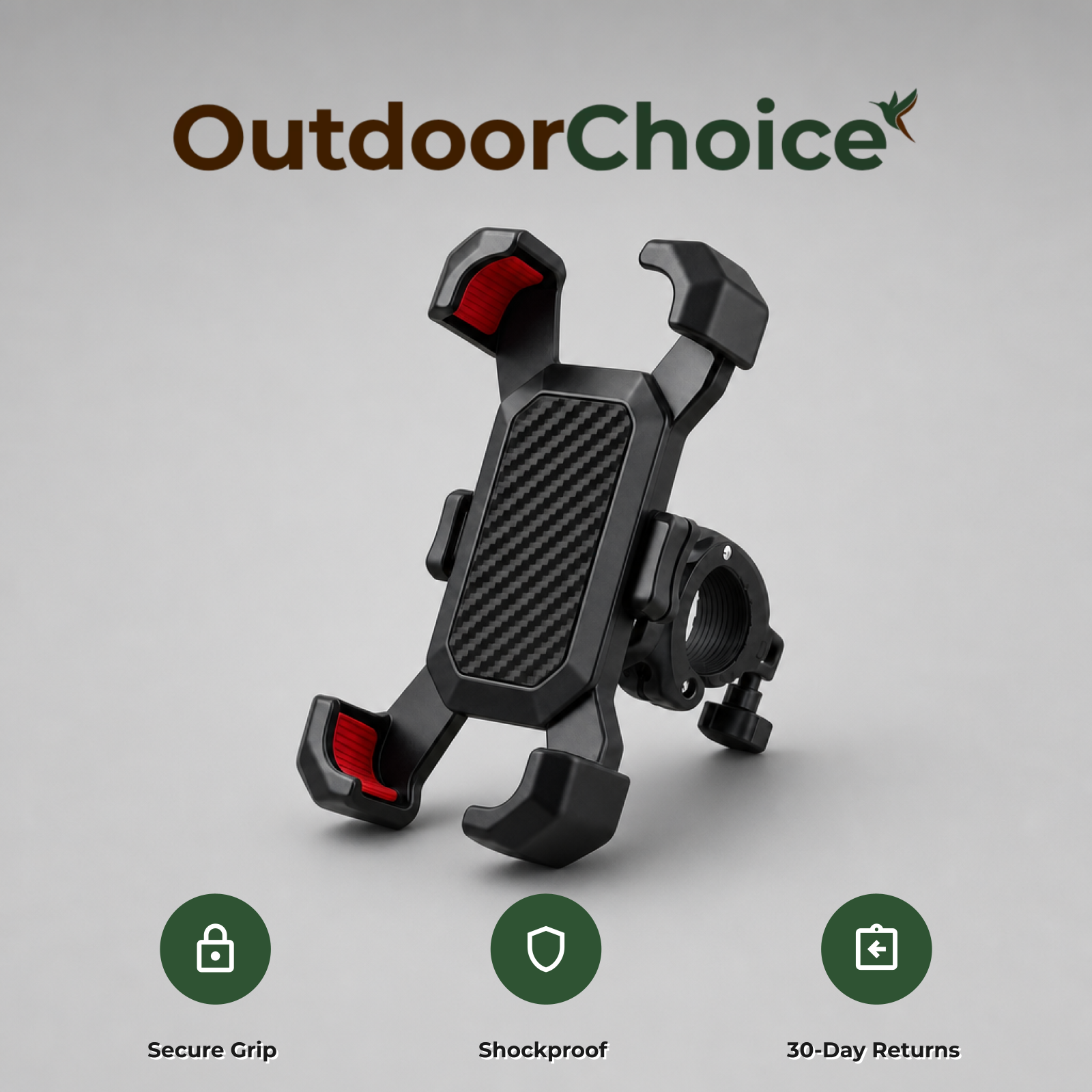 OutdoorChoice — secure grip, shockproof, 30-day returns
