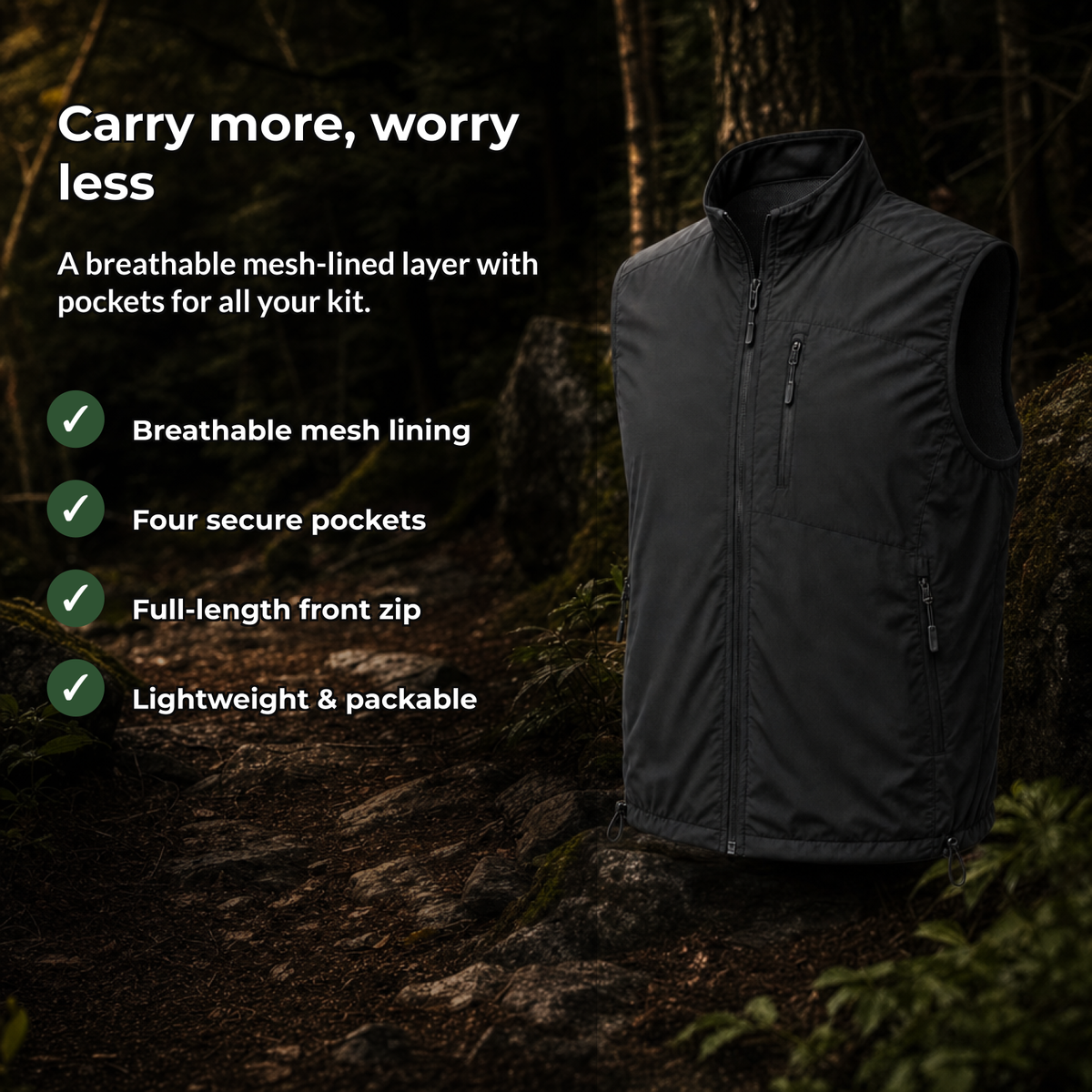 Ventova gilet benefits