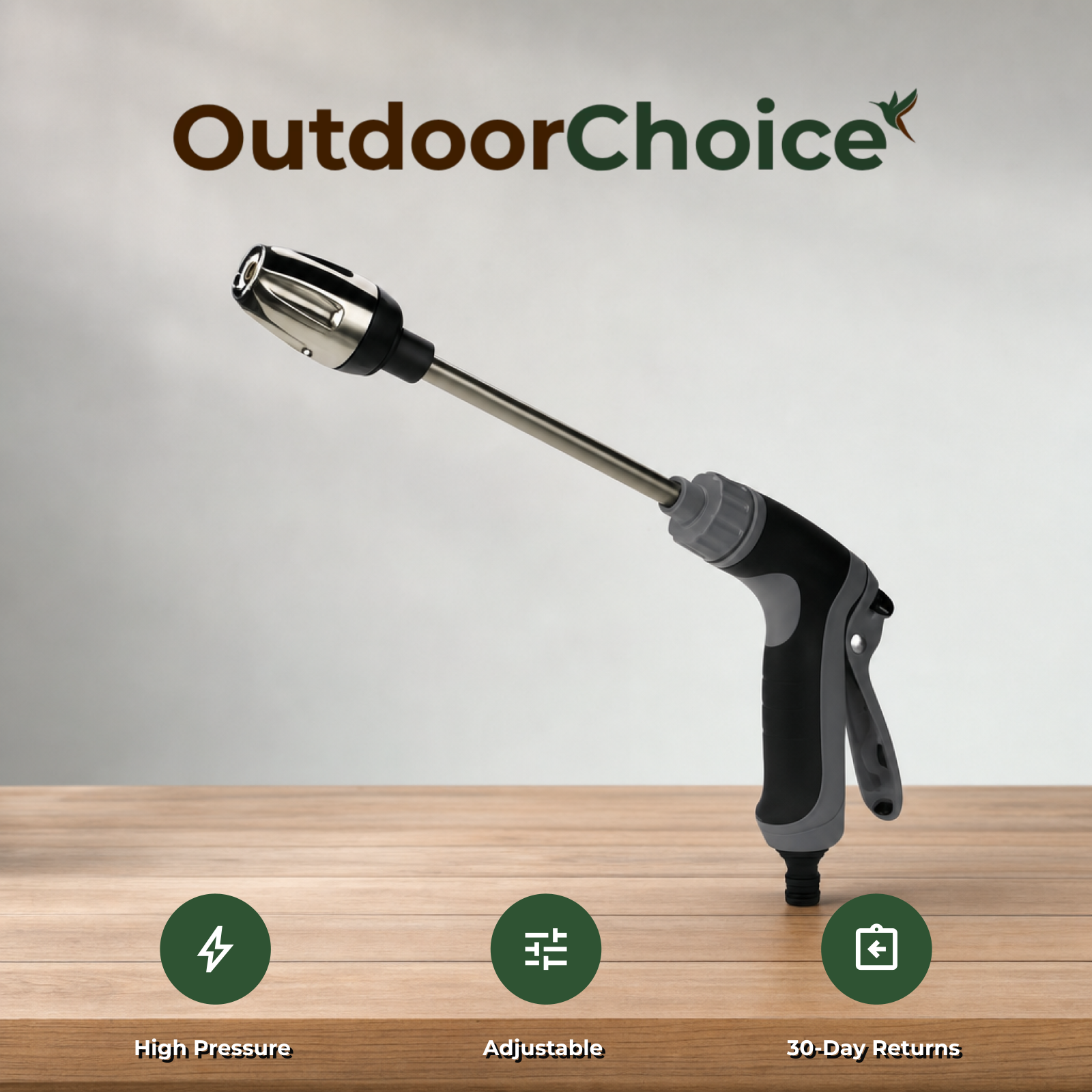 OutdoorChoice Jetora: high pressure, adjustable, 30-day returns
