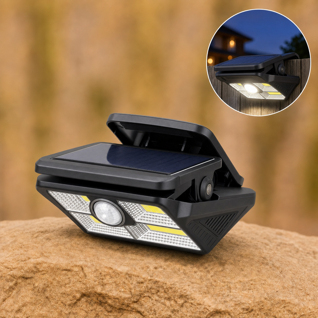 Lumova solar clip light LED style