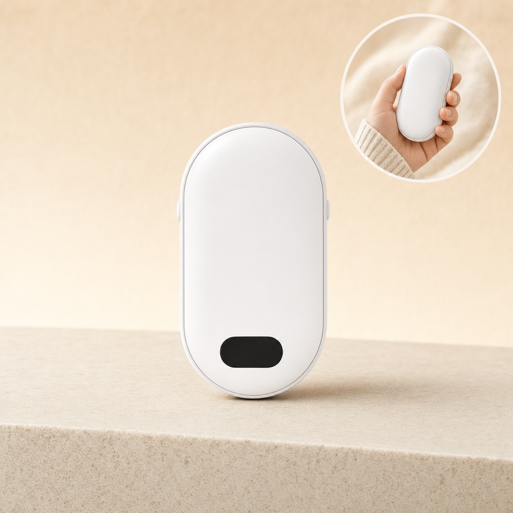 Palmora white hand warmer