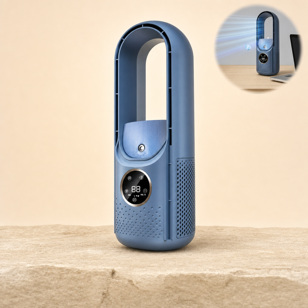 Zephora bladeless portable air cooler blue variant