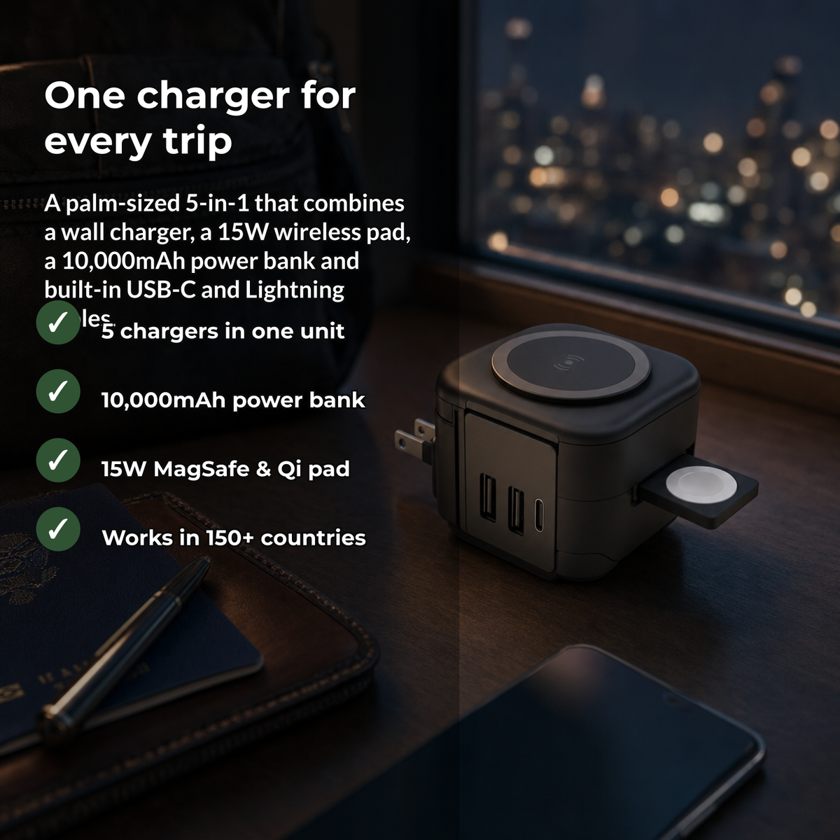 Voltara benefits: one charger for every trip
