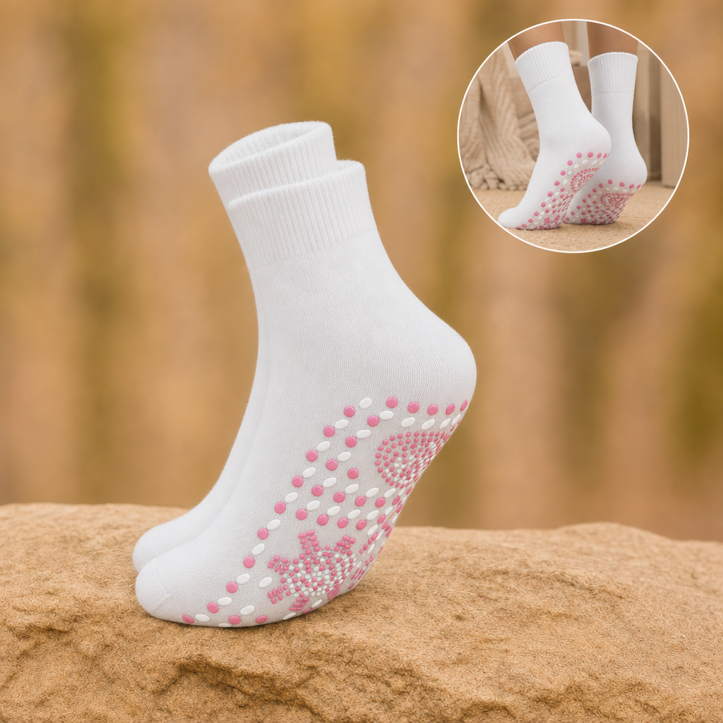 Emberly thermal socks in White