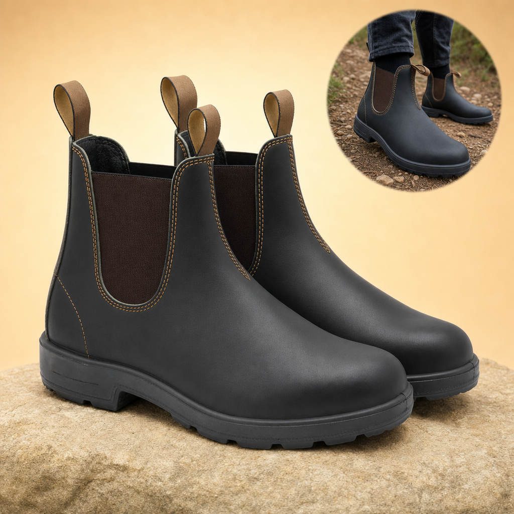 Stridora Chelsea boots black listing
