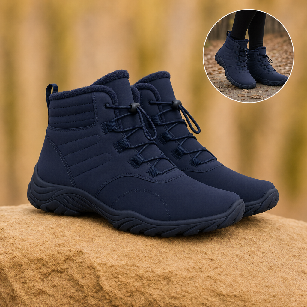 Glacova winter barefoot shoes in Dark Blue