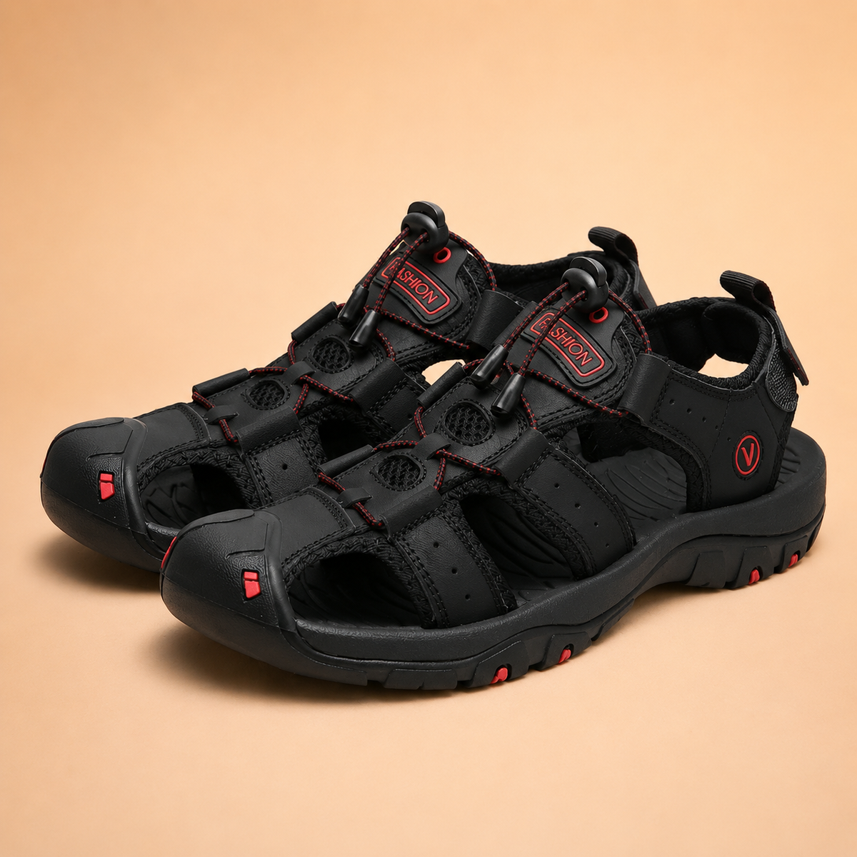 Fordova – Quick-Dry Lightweight Hiking Sandals with Adjustable Straps & Grip Outsole