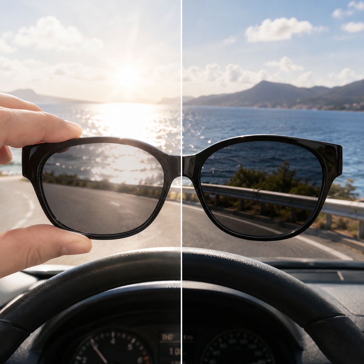 Glare-free polarised lenses