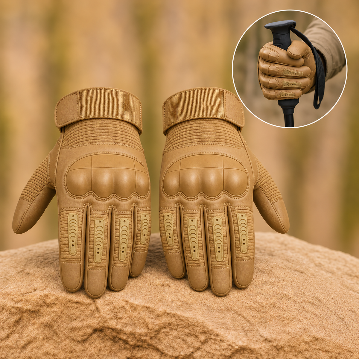 Gauntra – Outdoor Work Gloves with Knuckle Protection, Touchscreen Fingertips & Non-Slip Grip