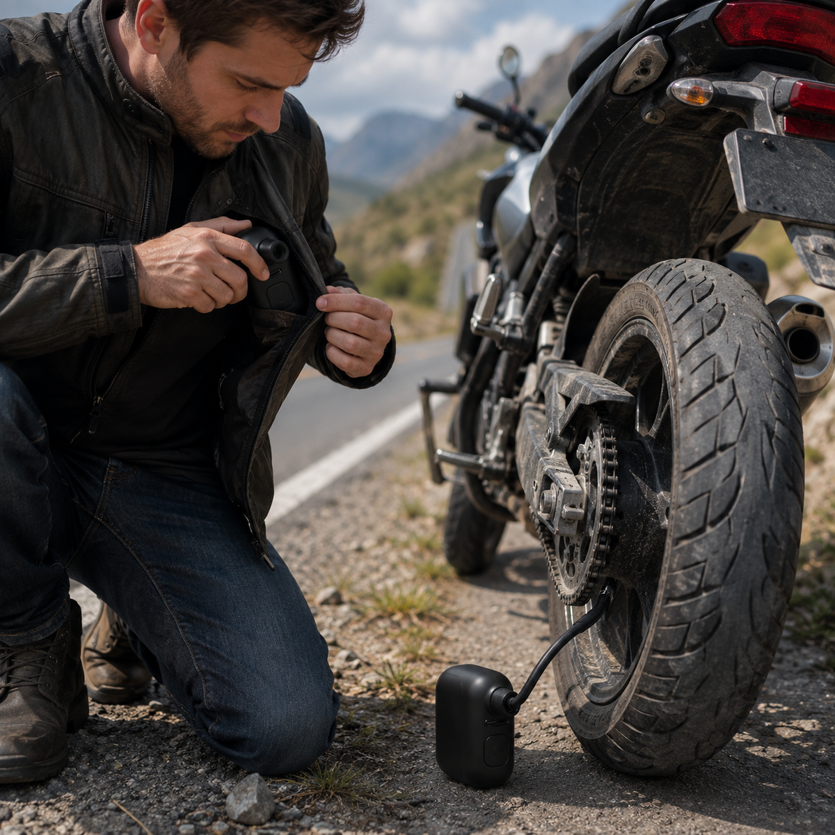 Never get stranded by a flat again