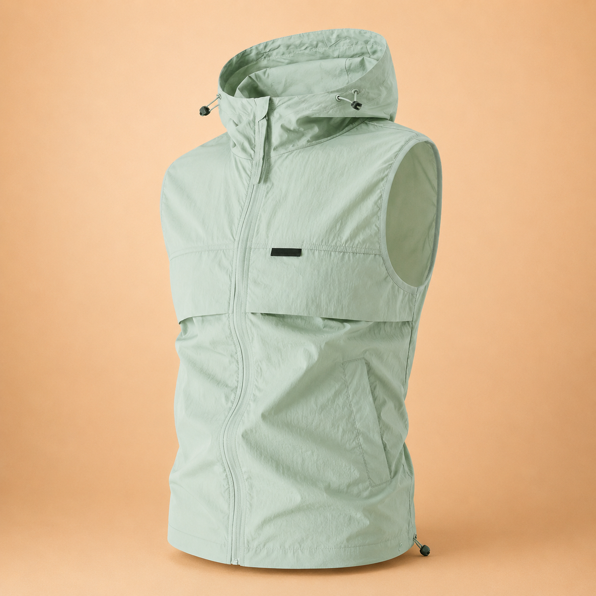 Windova – Hooded Sleeveless Gilet with Windproof Shell & Adjustable Hood for Hiking & Fishing