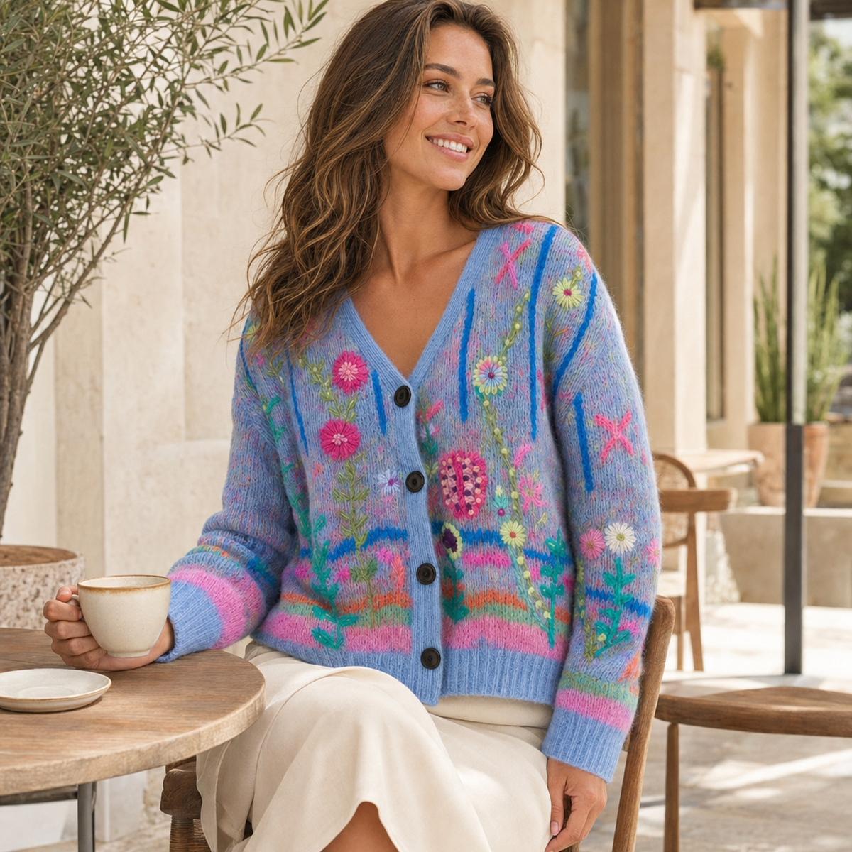 Vellora – Soft Knit Cardigan with Lightweight Layering Warmth & Slim Everyday Fit